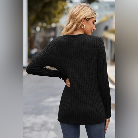 Texture Treasure Sweater With Button Shirt - Picture 4 of 5